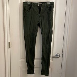 Olive green 720 high rise skinny Jean